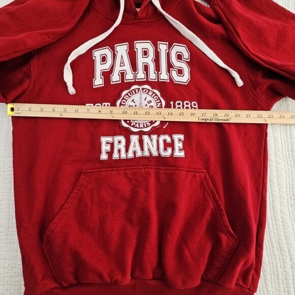 Paris France Produit Original Hoodie Sweatshirt Women's XL 100% Cotton EUC - Picture 7 of 14